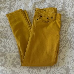 JCrew Mustard Yellow Women's Jeans